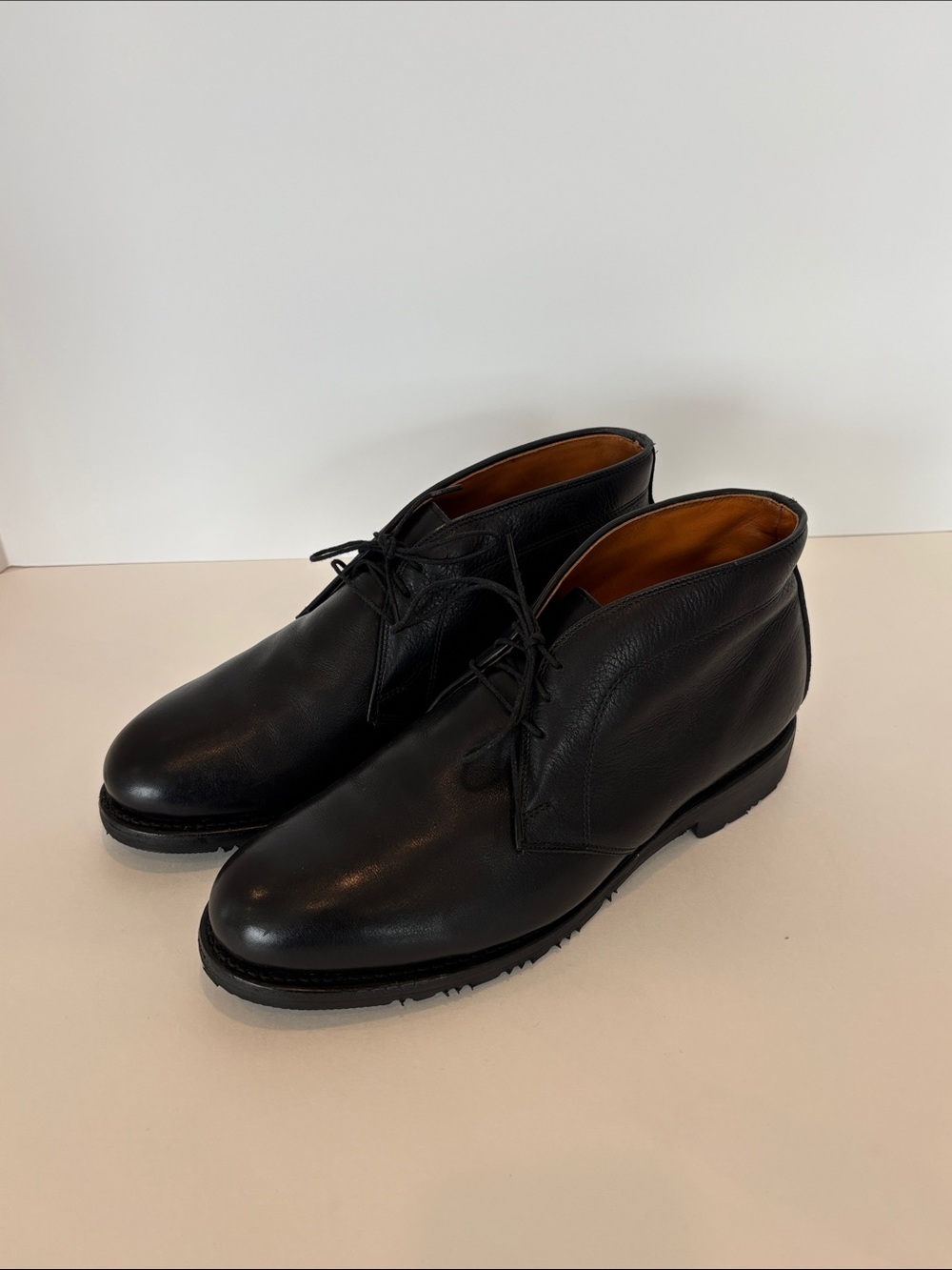 Allen Edmonds Stanford Men's Black Leather Chukka Boots Size 8.5D